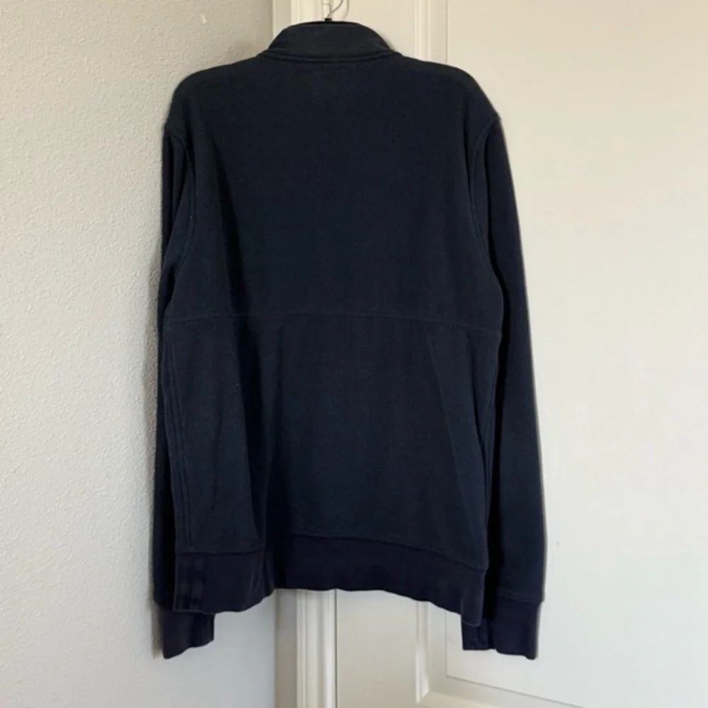 J.Crew Polartec Navy Blue Marled Half Zip Pullover Fleece Sweatshirt Mens Medium